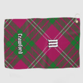 Clan Crawford Tartan Golf Towel Golfhandtuch (Horizontal)