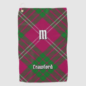 Clan Crawford Tartan Golf Towel Golfhandtuch (Vorderseite)