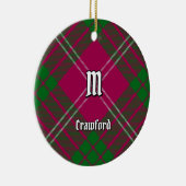 Clan Crawford Tartan Keramik Ornament (Rechts)