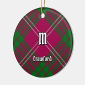 Clan Crawford Tartan Keramik Ornament (Links)