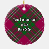 Clan Crawford Tartan Keramik Ornament (Hinten)