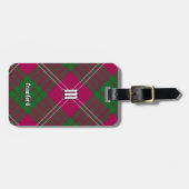 Clan Crawford Tartan Luggage Tag Gepäckanhänger (Vorderseite horizontal)
