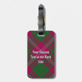 Clan Crawford Tartan Luggage Tag Gepäckanhänger (Rückseite vertikal)