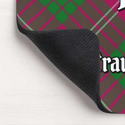 Clan Crawford Tartan Mouse Pad Mousepad (Ecke)