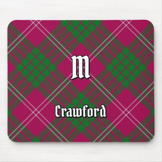 Clan Crawford Tartan Mouse Pad Mousepad (Vorne)