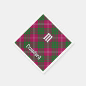 Clan Crawford Tartan Napkins Serviette (Ecke)