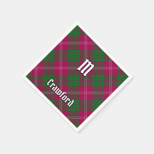 Clan Crawford Tartan Napkins Serviette (Ecke)