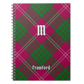 Clan Crawford Tartan Notebook Notizblock (Vorderseite)