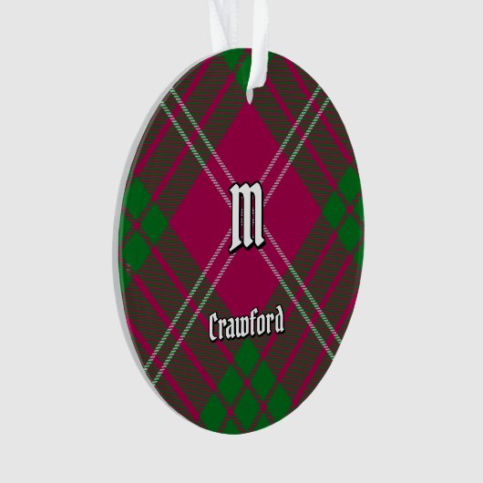 Clan Crawford Tartan Ornament (Vorderseite)