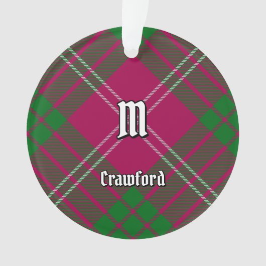 Clan Crawford Tartan Ornament (Vorderseite)