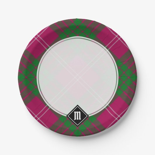 Clan Crawford Tartan Paper Tellers Pappteller (Vorderseite)