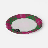 Clan Crawford Tartan Paper Tellers Pappteller (Schrägansicht)