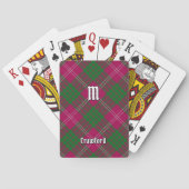 Clan Crawford Tartan Spielkarten (Rückseite)
