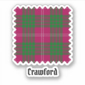Clan Crawford Tartan Sticker (Vorderseite)