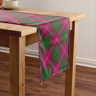 Clan Crawford Tartan Table Runner Großer Tischläufer