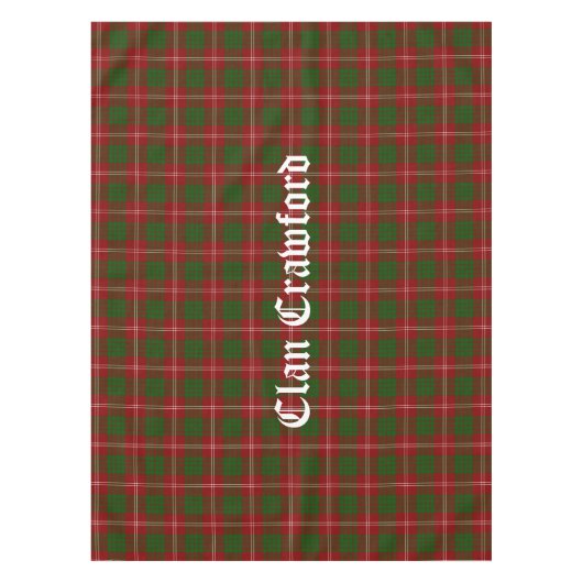 Clan Crawford Tartan Tablecloth Tischdecke (Vorderseite)