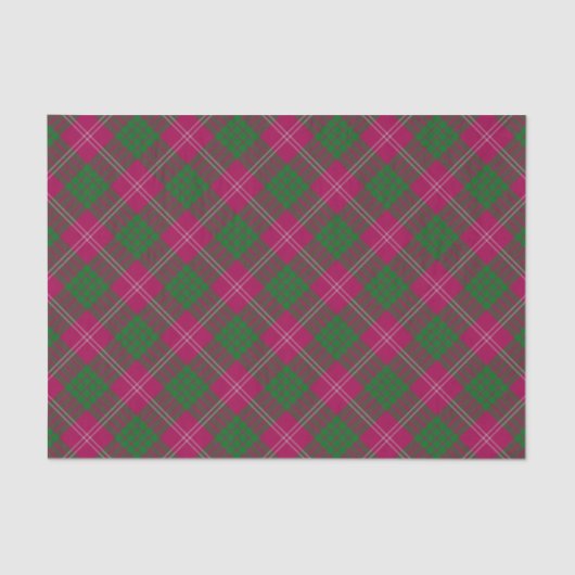 Clan Crawford Tartan Tissue Paper Seidenpapier (Vorderseite)