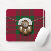 Clan Crawford Tartan und Sporran Mousepad (Mit Mouse)