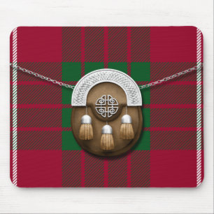 Clan Crawford Tartan und Sporran Mousepad