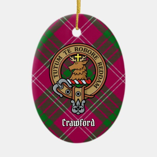 Clan Crawford Wappen Keramik Ornament (Vorne)