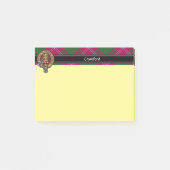Clan Crawford Wappen Postit Notes Post-it Klebezettel (Vorderseite)