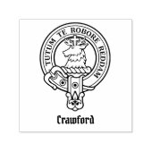 Clan Crawford Wappen Selbstfarbige Briefmarke Permastempel (Design)