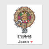 Clan Crawford Wappen Sticker (Blatt)
