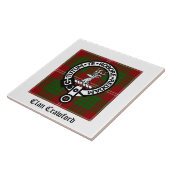 Clan Crawford Wappen Tartan Fliese (Seite)