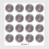 Clan Crawford Wappen & Tartan Knot Aufkleber (Blatt)