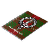 Clan Crawford Wappen Tartan Notizblock (Linke Seite)