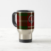 Clan Crawford Wappen Tartan Reisebecher (Vorderseite Links)
