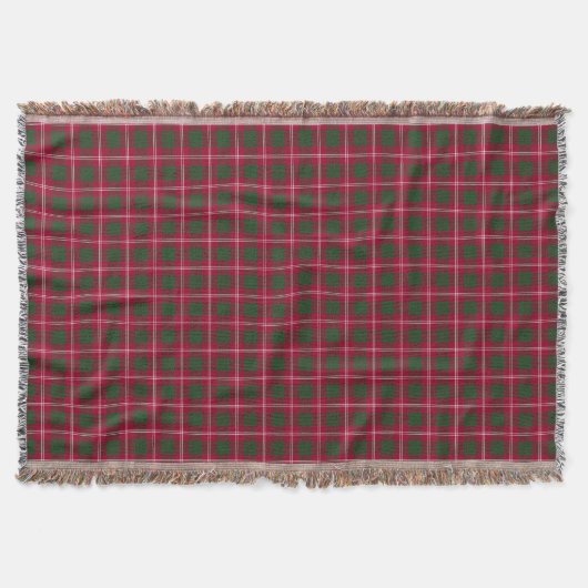 Clan-CrawfordTartan Decke (Vorderseite)