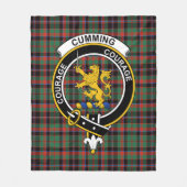 Clan Cumming Jagd Alter Tartan Kariert Fleecedecke (Vorderseite)