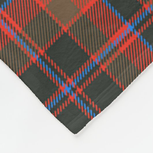 Clan Cumming Jagd gewitterter Tartan Kariert Fleecedecke (Ecke)