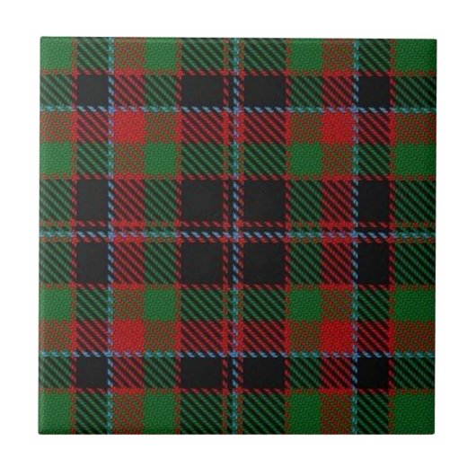 Clan Cumming Scottish Expressions Jagd auf Tartan Fliese (Vorderseite)