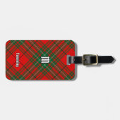 Clan Cumming Tartan Gepäckanhänger (Vorderseite horizontal)