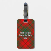 Clan Cumming Tartan Gepäckanhänger (Rückseite vertikal)
