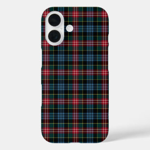 Clan Cumming Tartan Rot, Blau und Grün Kariert iPhone 16 Hülle