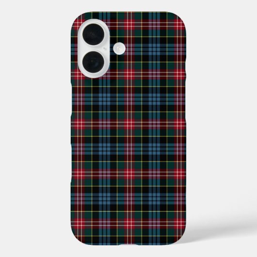 Clan Cumming Tartan Rot, Blau und Grün Kariert Case-Mate iPhone Hülle (Rückseite)