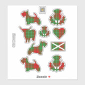 Clan Cumming Tartan Sticker (Blatt)