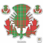 Clan Cumming Thistle Sticker (Vorderseite)