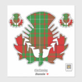 Clan Cumming Thistle Sticker (Blatt)