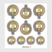 Clan Cumming Wappen Sticker Set (Blatt)