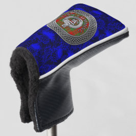 Clan Cumming Wappen & Tartan Knot on Thistle Golf Headcover