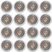 Clan Cumming Wappen & Tartan Knot Sticker (Vorderseite)