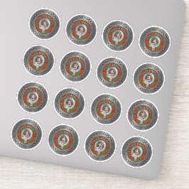 Clan Cumming Wappen & Tartan Knot Sticker