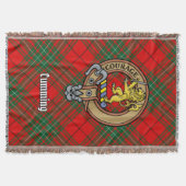 Clan Cumming-Wappen über Tartan Decke (Vorderseite)