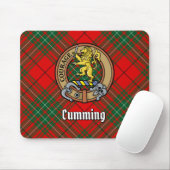 Clan Cumming Wappen über Tartan Mousepad (Mit Mouse)