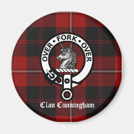 Clan Cunningham Abzeichen & Tartan Magnet