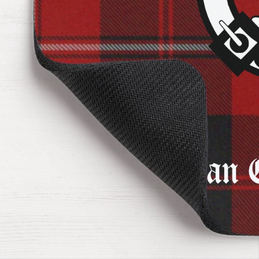 Clan Cunningham Abzeichen & Tartan Mousepad (Ecke)
